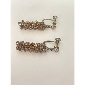 Women's vintage screw 925 sterling Earrings was